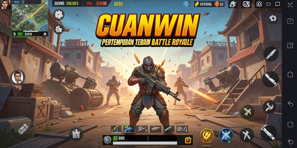 Tangkapan layar CUANWIN menunjukkan aksi epik dalam pertempuran Battle Royale.
