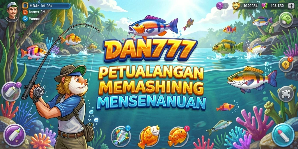 Tampilan gameplay memancing yang menegangkan dan realistis di DAN777.