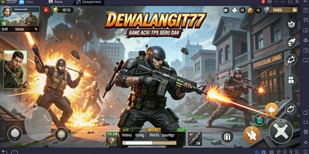 Tampilan gameplay seru dalam DEWALANGIT77.