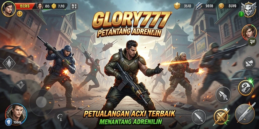 Tampilan gameplay seru dalam GLORY777 yang penuh aksi.