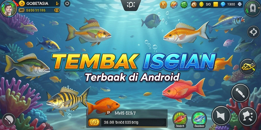 Gameplay seru GOBETASIA menembak ikan di dunia bawah laut.