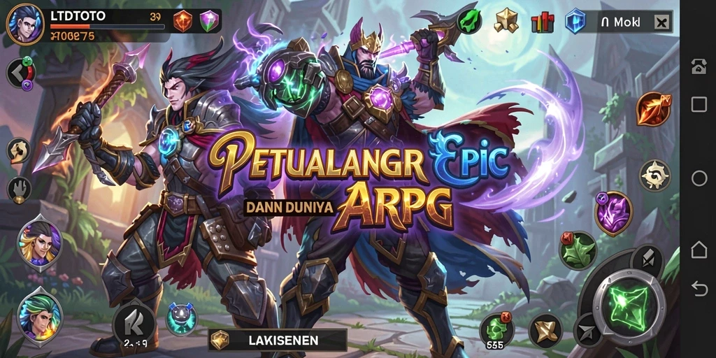 Tampilan gameplay menampilkan aksi seru dalam dunia ARPG yang imersif.
