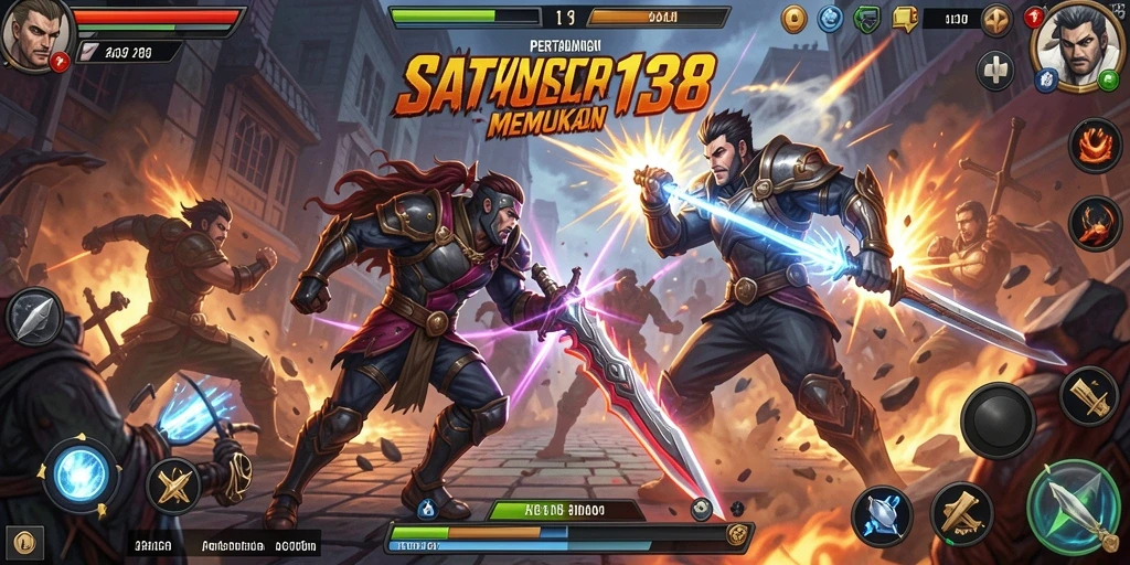 Tampak gameplay mendebarkan SATSET138 dengan aksi yang intens.